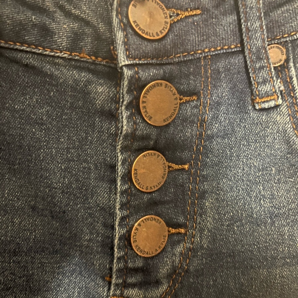 Kendall & Kylie Dark Blue Skinny Jeans - Picture 6 of 10